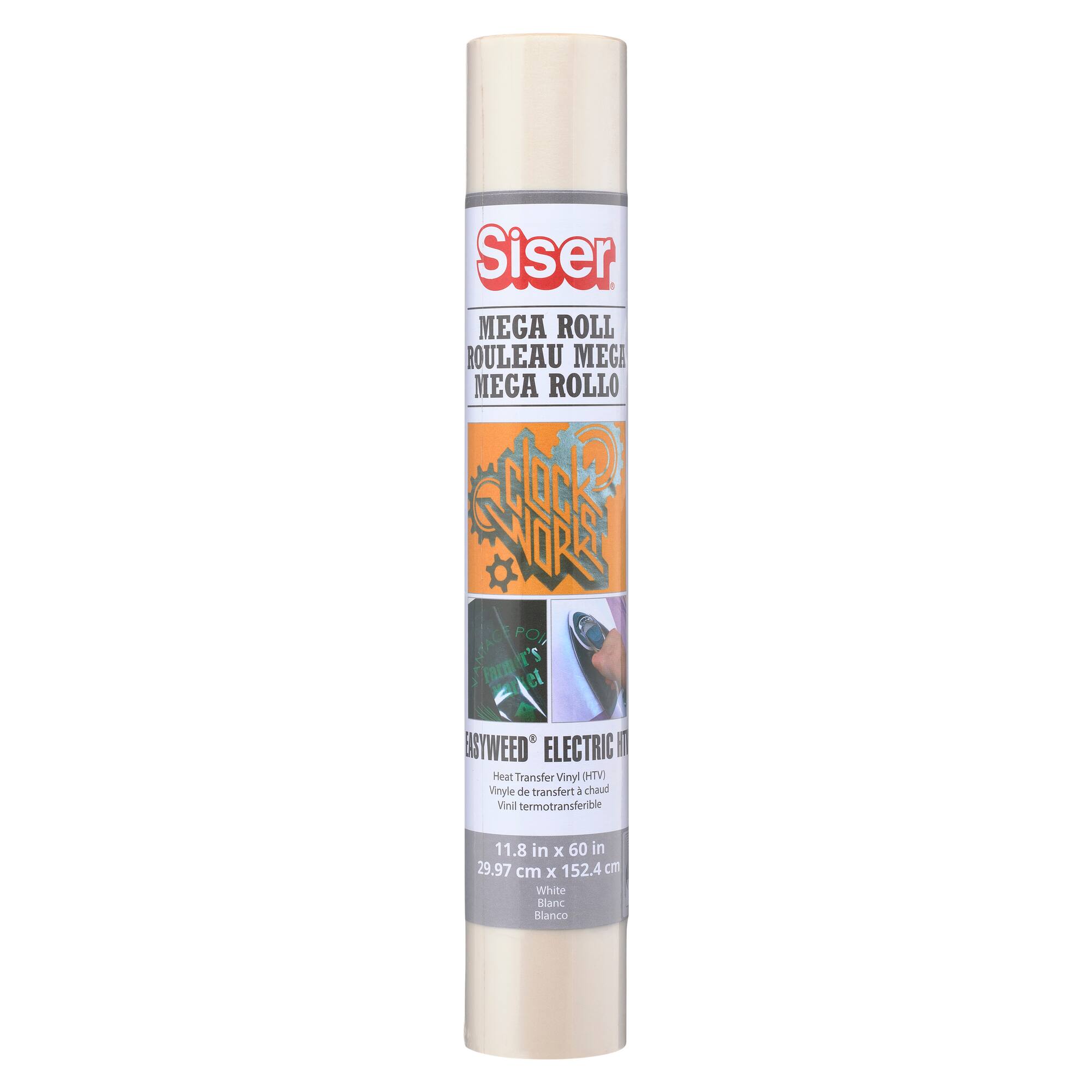6 Pack: Siser® Easyweed® White Electric Heat Transfer Vinyl Mega Roll